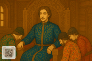 Князь Гвидон приймає купців: казка про царя Салтана читати