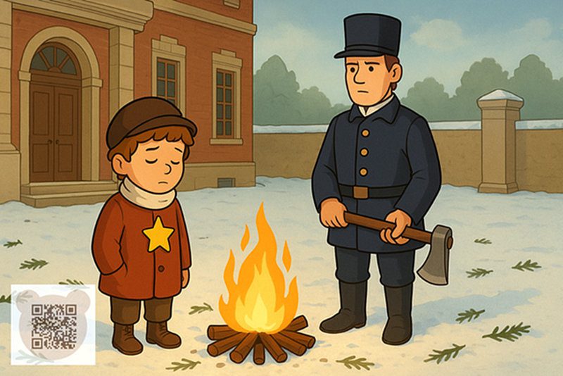 Андерсен казка ялинка: слуга зрубав і спалює ялинку