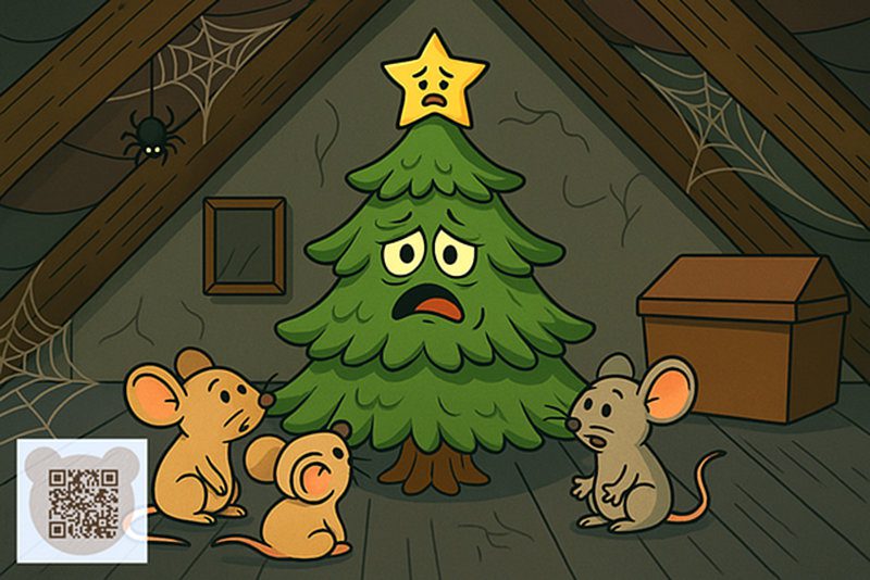 Андерсен Ель читати і слухати: стара ялинка на горищі розповідає казки мишенятам