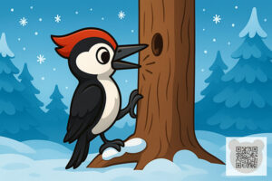 Новые зимние загадки о зиме для детей 3-6 лет: загадки про дятла