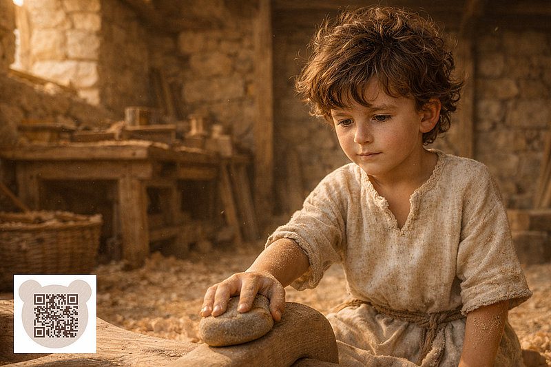 Маленький Ісус шліфує дерев'яне ярмо: нова різдвяна казка-правда для дітей