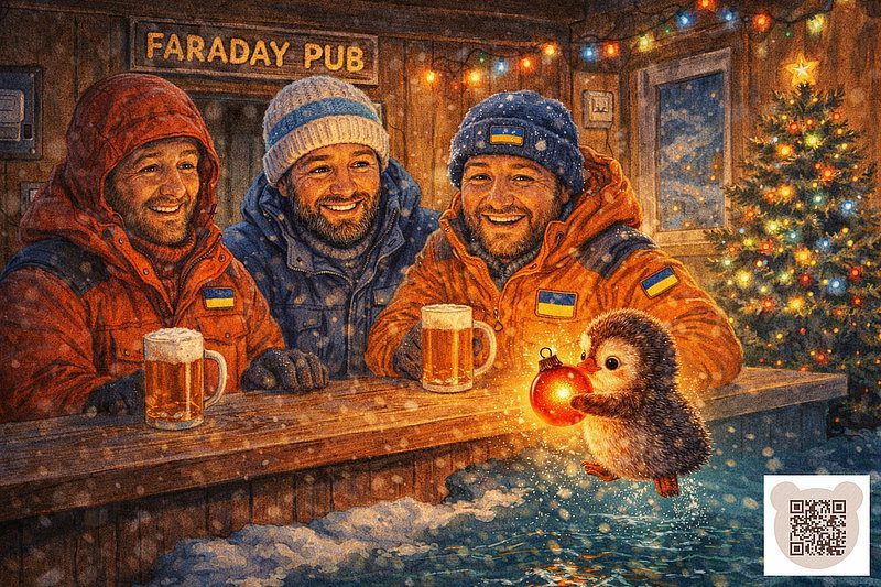 Українські полярники дивляться на пінгвіненя: читати новорічну казку про пінгвінів