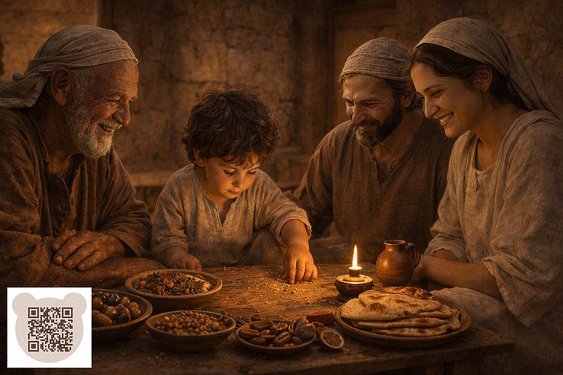 Сім'я п'ятирічного Ісуса вечеряє: нова різдвяна казка-правда для дітей