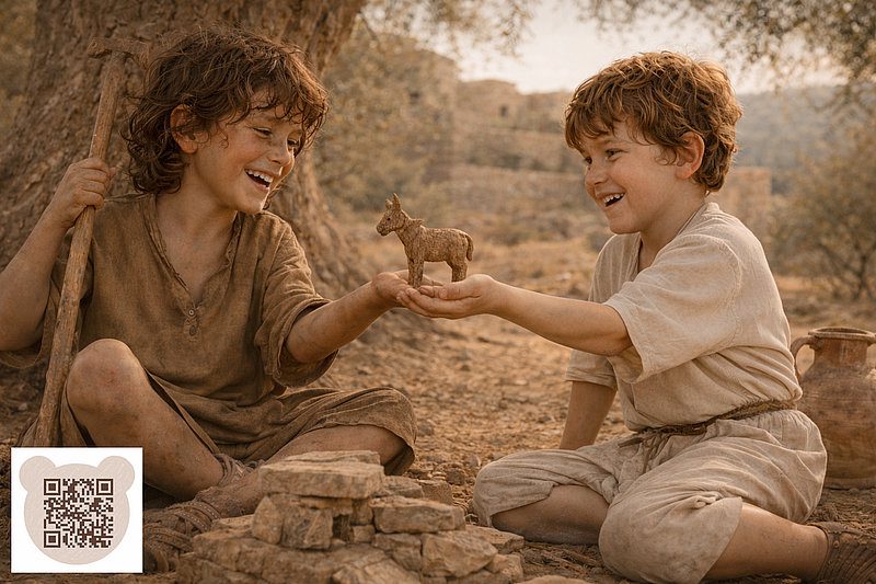 Маленький Христос дарує дерев'яного ослика хворому хлопчику Веніаміну: нова різдвяна казка-правда для дітей