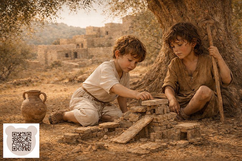 П'ятирічний Ієшуа грається з кульгавим хлопчиком Веніаміном: нова різдвяна казка-правда для дітей