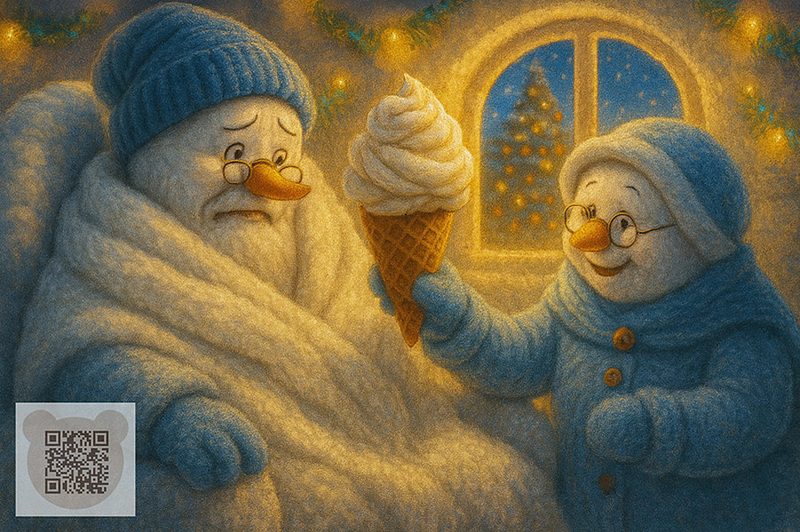 Читайте новорічну казку про те, як сніговик бабуса Хуртожина лікує дідуса Снігуса морозивом Читайте новорічну казку про те, як сніговик бабуса Хуртожина лікує дідуса Снігуса морозивом