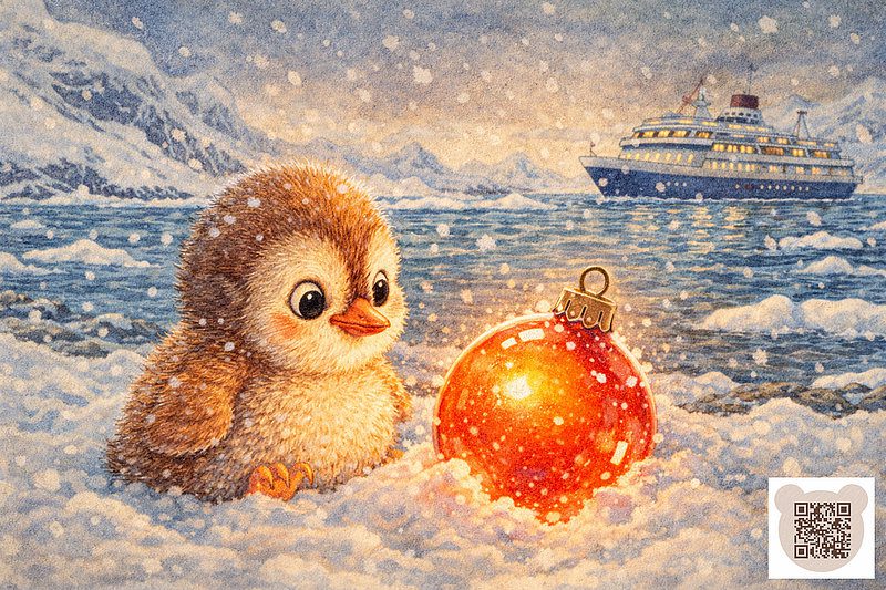 Пінгвіненя Персі-Пік знайшов магічне яйце: новорічна казка про пінгвіна