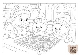 Новогодняя раскраска новый год в Снегополисе 2026 скачать бесплатно онлайн