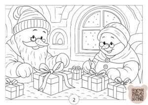 Скачати безплатно PDF, JPG розмальовку про новий рік 2026 до казки Снігополіс
