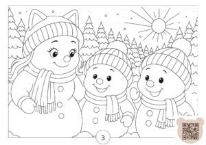 Новогодняя раскраска новый год в Снегополисе 2026 скачать бесплатно онлайн