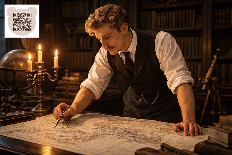 The boy Arthur becomes a cartographer: A Christmas Carol 2025 2026 The Copper Compass