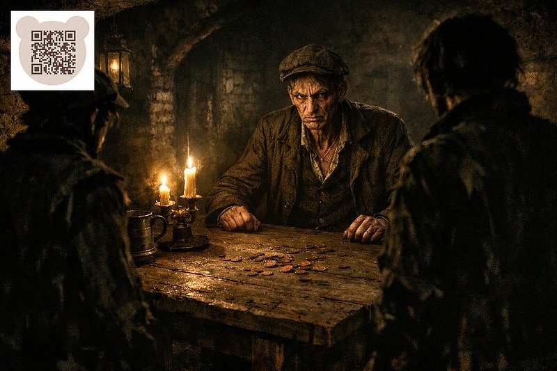 Father Bill takes the loot from the little thieves: A Christmas Story 2025 2026 The Copper Compass