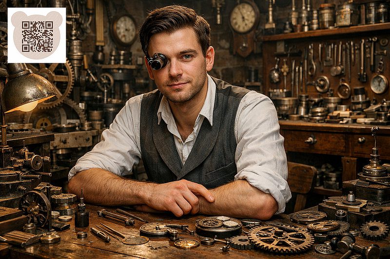 Brother Finn becomes a watchmaker: A Christmas Carol 2025 2026 The Copper Compass