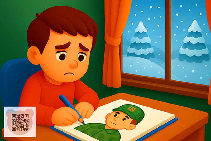 Оповідання "Таємний Санта з ЗСУ": хлопчик пише лист Санта Клаусу