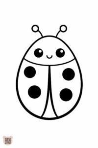 Розмальовка великодні яйця для 1 року: простий контур милої сонечка з усмішкою, чорними цятками та вусиками.