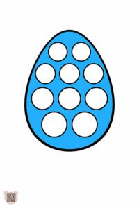 Пальчикові великодні розмальовки для дітей 1,5 року: шаблон «Великоднє яйце» з великими колами