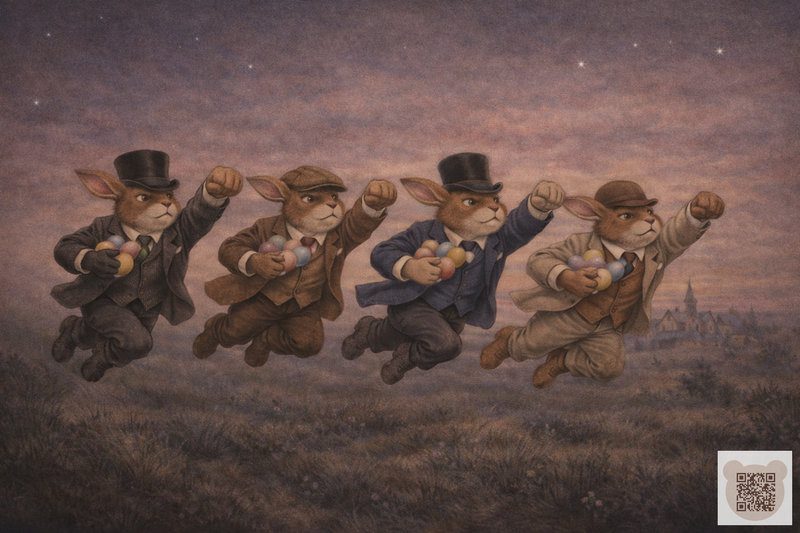 Загін великодніх кроликів у костюмах і циліндрах прийшов на допомогу Шуршику, рятуючи Великдень.