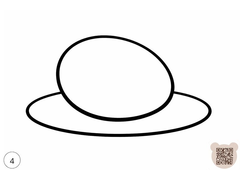 Уникальные мини-сказки детям до 2 лет на Пасху: простая раскраска с пасхальным яйцом на тарелке, жирный контур для самых маленьких.