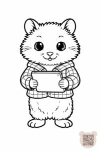 Розмальовка до повчальної казки про хом’яка Хомку і планшет: завантажити безкоштовно розмальовки для дітей 4-6 років зі змістом про шкоду ґаджетів.