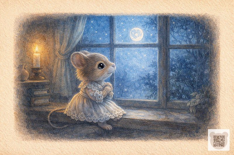 Коротка казка зі змістом про мишку Мілу: повчальна ілюстрація для дітей 4-6 років про тишу й хорошу поведінку.