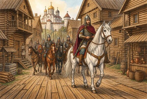 Вольга Всеславич збирає дружину для великого походу — билина Київської Русі Вольга Всеславич збирає дружину в Києві перед великим походом — билина Київської Русі для дітей